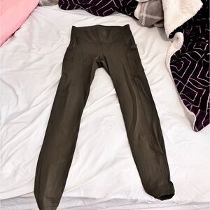 Green Lululemon Leggings